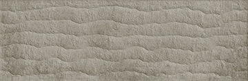 Плитка 757 Балтимор тёмный рельеф волна 32,5x100 Eurotile Ceramica