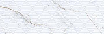 Плитка 9547 Iguazu White Relieve 30x90 Porcelanite Dos