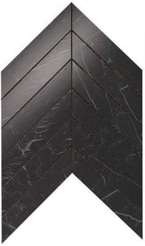 Плитка 9SCN Marvel Nero Marquina Chevron Wall 30,5X25 Atlas Concorde