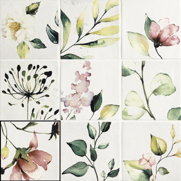 Плитка A041068 Prado Ice White Mix 12.4x12.4 CARMEN