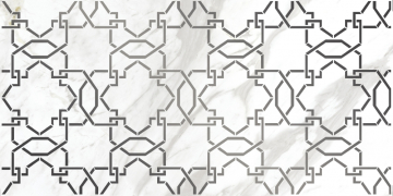 Плитка A16015 вставка Royal stone узор белый 29,8x59,8 Cersanit
