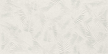 Плитка A578 3D Wall Carve Leaf White 40x80 Atlas Concorde