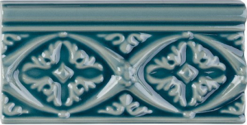 Плитка ADMO4003 RELIEVE BIZANTINO C/C GRIS AZULADO 7,5x15 Adex