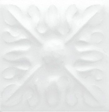 Плитка ADST4060 Taco Relieve Flor №2 Snow Cap 3x3 Adex
