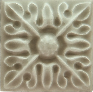 Плитка ADST4066 Taco Relieve Flor №2 Graystone 3x3 Adex