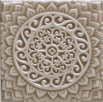 Плитка ADST4100 RELIEVE MANDALA UNIVERSE SILVER SANDS 14,8x14 Adex