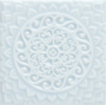 Плитка ADST4102 RELIEVE MANDALA UNIVERSE ICE BLUE 14,8x14,8 Adex