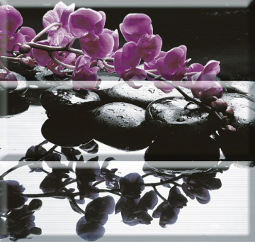 Плитка Aure Composicion Wellness Purple 45x45 Absolut Keramika