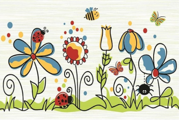 Плитка Азалия Декор D Детский 200x300x7 AXIMA