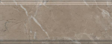 Плитка BDA027R Бордюр Серенада бежевый тёмный глянцевый обрезной 30x12 Kerama Marazzi