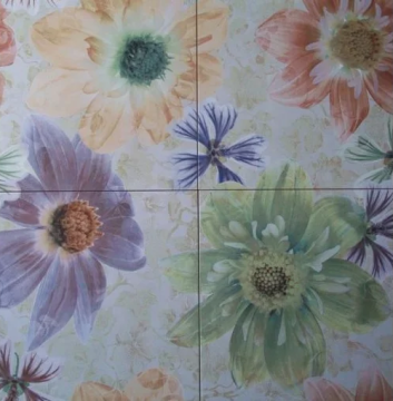 Плитка Bercy Gris Decor (комплект из 4-х шт) 45x45 Ceranosa