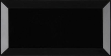 Плитка Biselado Negro Brillo 7,5х15 Dar Ceramics