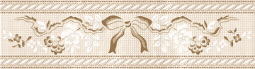 Плитка Бордюр 767 DIANA бантик 8х29.5 Eurotile Ceramica