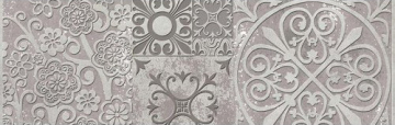 Плитка Бордюр Амалфи серый 9.5х30 Beryoza Ceramica