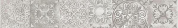 Плитка Бордюр Амалфи серый 9,5x60 Beryoza Ceramica
