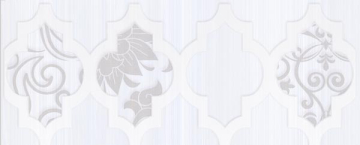 Плитка Бордюр Бухара платина серый 10х25 Laparet