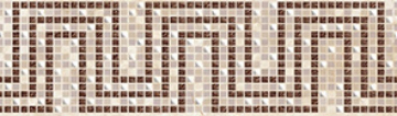 Плитка Бордюр Illyria mosaic 7,5x25 Laparet