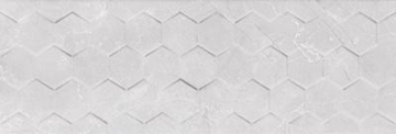 Плитка Braga White Hexagon Rett 25x75 Ceramika Konskie