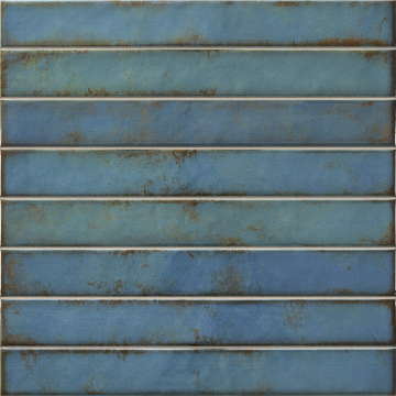 Плитка Brick Raku Turquoise 35x35 La Platera