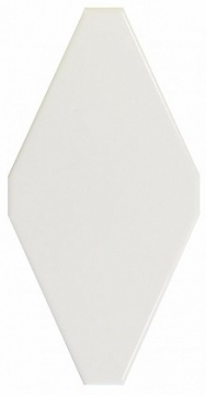 Плитка C RL BIANCO Capitonne Rombo Liscio Bianco 10x20 Petracers