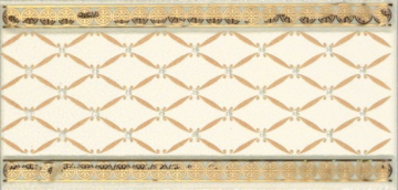 Плитка CENEFA DELIS MARFIL GOLD 20*10 Ape Ceramica