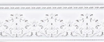 Плитка Cenefa Jeddah Platino 10x25 Azulejo Espanol