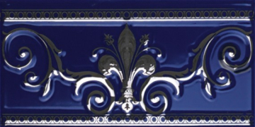 Плитка CENEFA NOBLESSE COBALTO SILVER 20*10 Ape Ceramica