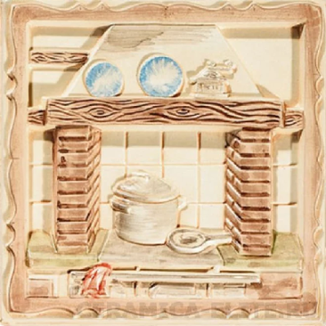Плитка Charming Brown Decor 2 15х15 El Barco
