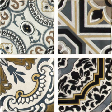 Плитка Conjunto Arezzo Oro (компл из 4-х шт) 15x15 Latina Ceramica
