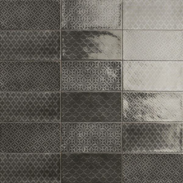 Плитка DECOR CAMDEN NERO 10x20 Mainzu