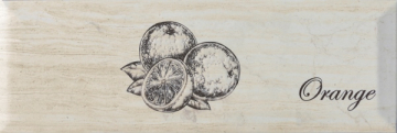 Плитка Decor Fruit Creta Orange 10x30 Monopole Ceramica
