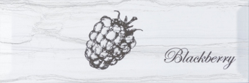 Плитка Decor Fruit Laguna Blackberry 10x30 Monopole Ceramica