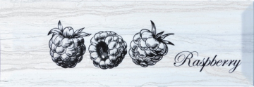 Плитка Decor Fruit Laguna Raspberry 10x30 Monopole Ceramica