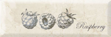 Плитка Decor Fruit Mistral Raspberry 10x30 Monopole Ceramica