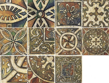 Плитка DECOR MEDIEVO 20*20 MIX Mainzu