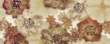 Плитка Decor Perla Dante 20х50 Europa Ceramica