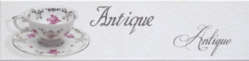 Плитка Decor Veronika Brillo Antiqua Blanco 10x40 Monopole Ceramica