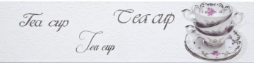 Плитка Decor Veronika Brillo Tea Cup Blanco 10x40 Monopole Ceramica