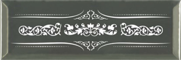Плитка Decor Versalles Silver Blanco 10X30 Absolut Keramika