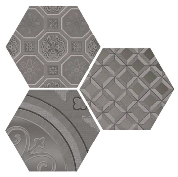 Плитка decor VODEVIL GREY 3шт/Комплект 17.5*17.5 Cifre