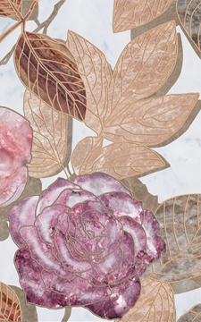 Плитка Декор Argos flowers-2 25x40 Laparet