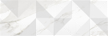 Плитка Декор Balance белый 25х75 Laparet