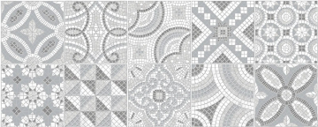 Плитка Декор Colormix Grey 20,1х50,5 Azori