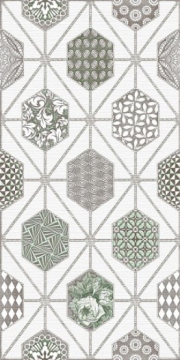 Плитка Декор Devore Light Geometria 31.5x63 Azori
