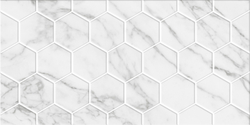Плитка Декор Marble Гексо белый 30х60 Beryoza Ceramica