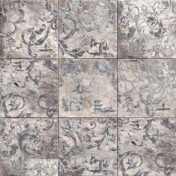 Плитка Декор SINGAPUR GREY 20*20 Mainzu