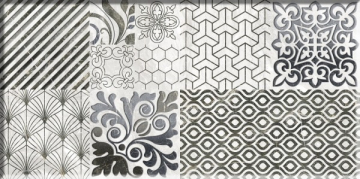 Плитка Декор Valensole 2 синий 500x250 Beryoza Ceramica