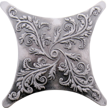 Плитка Estrella E1 Satined silver 6.7x6.7 Absolut Keramika