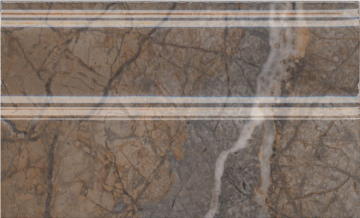 Плитка FMB023R Плинтус Театро коричневый обрезной 25*15 Kerama Marazzi