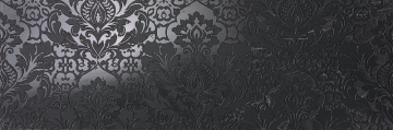 Плитка fOAG Roma Classic Damasco Nero Reale Inserto RT 30.5x91.5 FAP Ceramiche